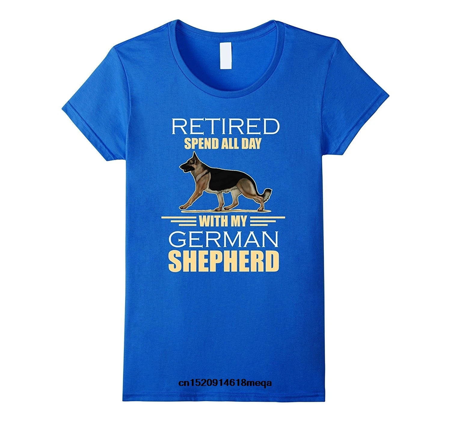 Пенсионер целый день с моим Пособия по немецкому языку Shepherd футболка | Мужская