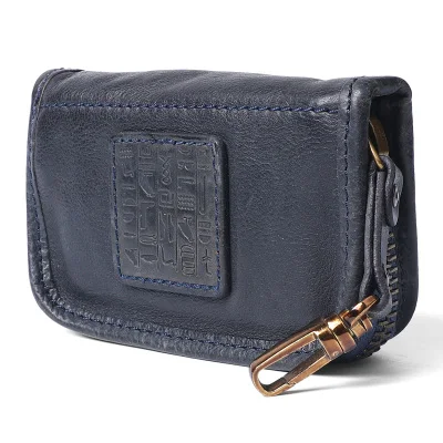 Dark Blue Alisara, натуральная коровья кожа, для мужчин и женщин, сумка для ключей, маленькая, бизнес, Kay, чехол, для карт, домработницы, кошельки для монет, сумки для денег, мини-сумка - Цвет: Dark Blue