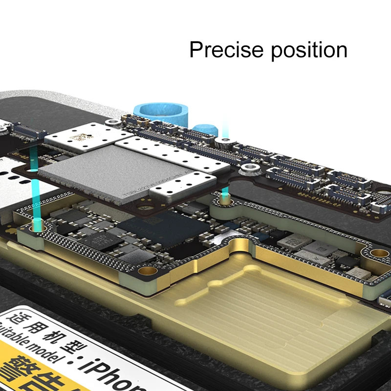 QianLi JP-19 новая нагревательная платформа паяльные станции iPhone X XS XS-MAX материнская плата многослойная Верхняя Нижняя разделительная Клей Удалить