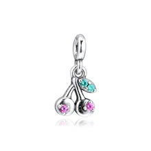 CKK My Cherry Charms 925 Подходит для Pandora Me браслеты из стерлингового серебра бусины для бусина для изготовления украшений kralen