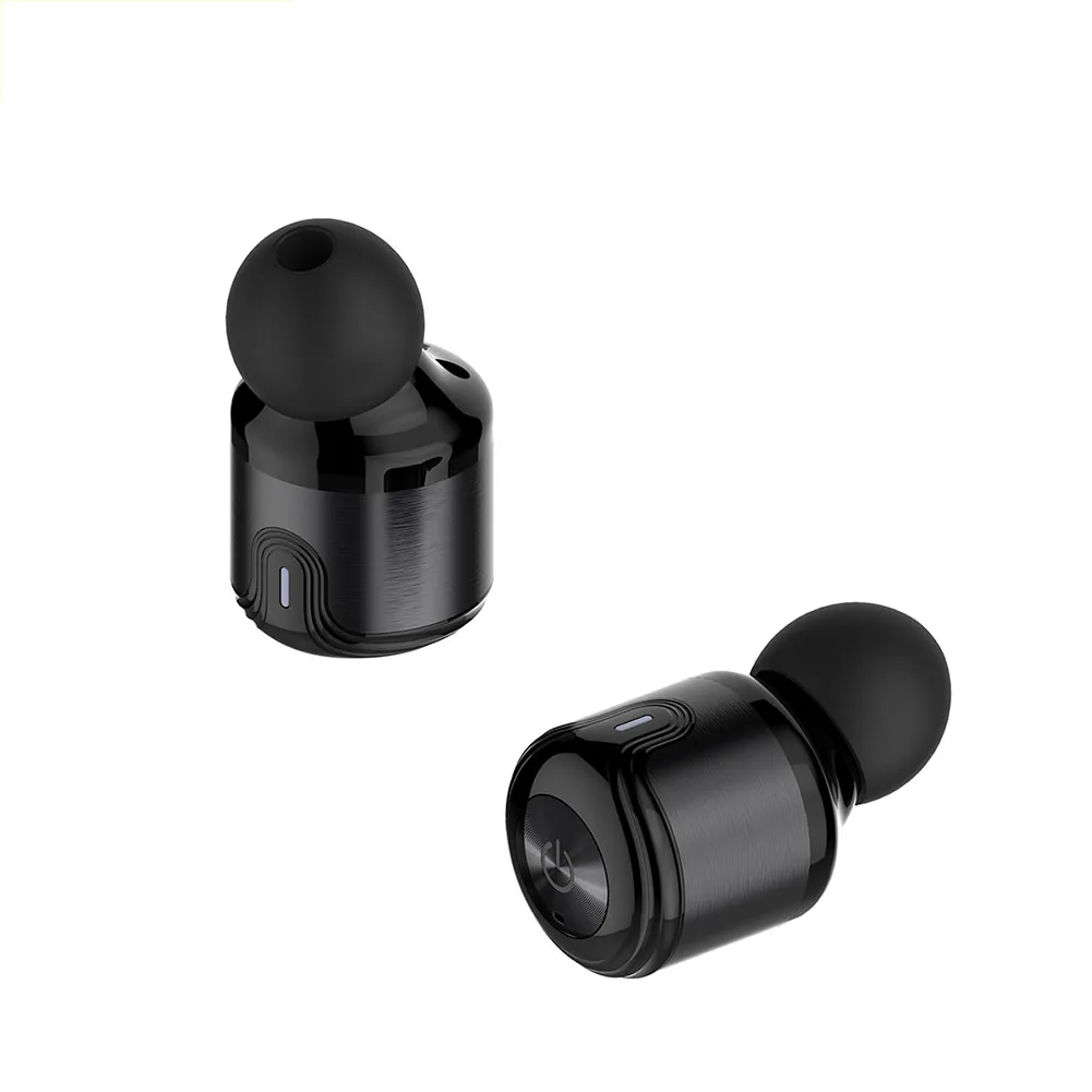 T8 TWS Dual-ear Беспроводная гарнитура Bluetooth 4,2 мини смарт металлическая гарнитура