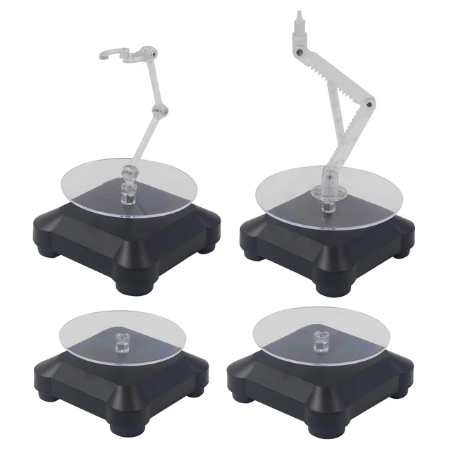 Battery Powered Turntable 360° Rotating Stand for Model Action Figures  Jewelry or Small Items Display