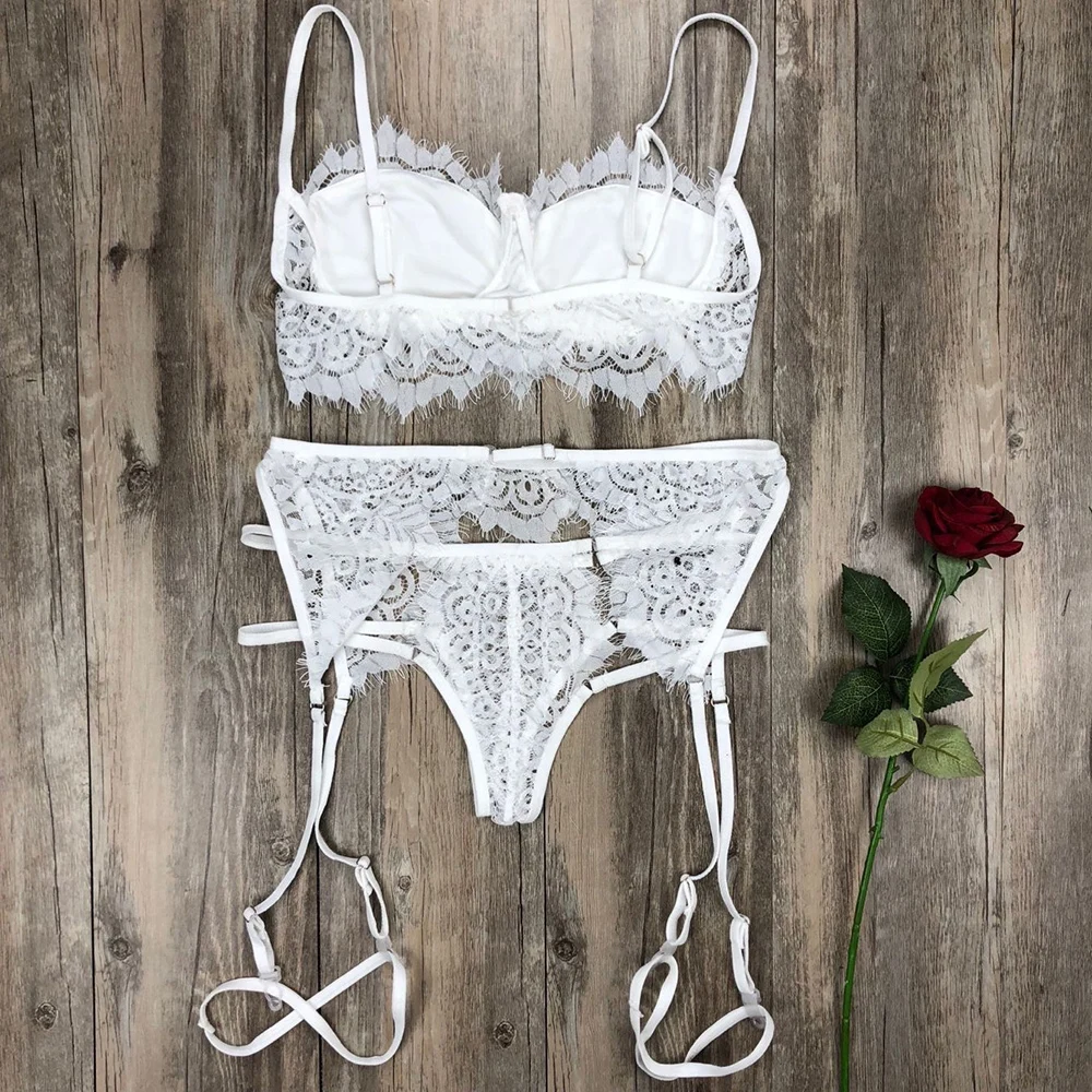 Для женщин кружева сексуальное женское белье Babydoll Для женщин кружева Сексуальная сорочка открытый бюстгальтер стринги нижнее белье Эротическое белье D40