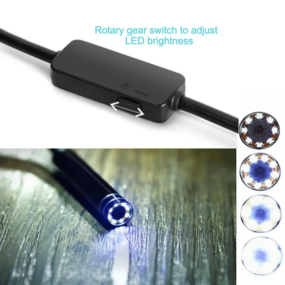 2.0 MP  ð  8 LED 8mm ð ˻ ī޶ HD Borescope   ī޶ iOS   ̵  5M