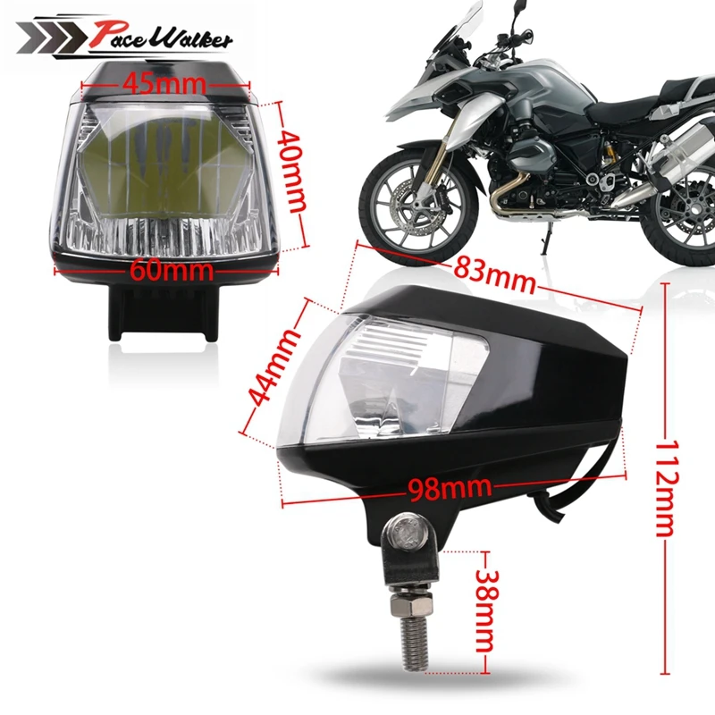 Мотоциклетная фара Водонепроницаемая 20W2000LM противотуманная фара в сборе ATV автомобиль мото DC 9-32V прожектор с 5 V/2A USB зарядным устройством