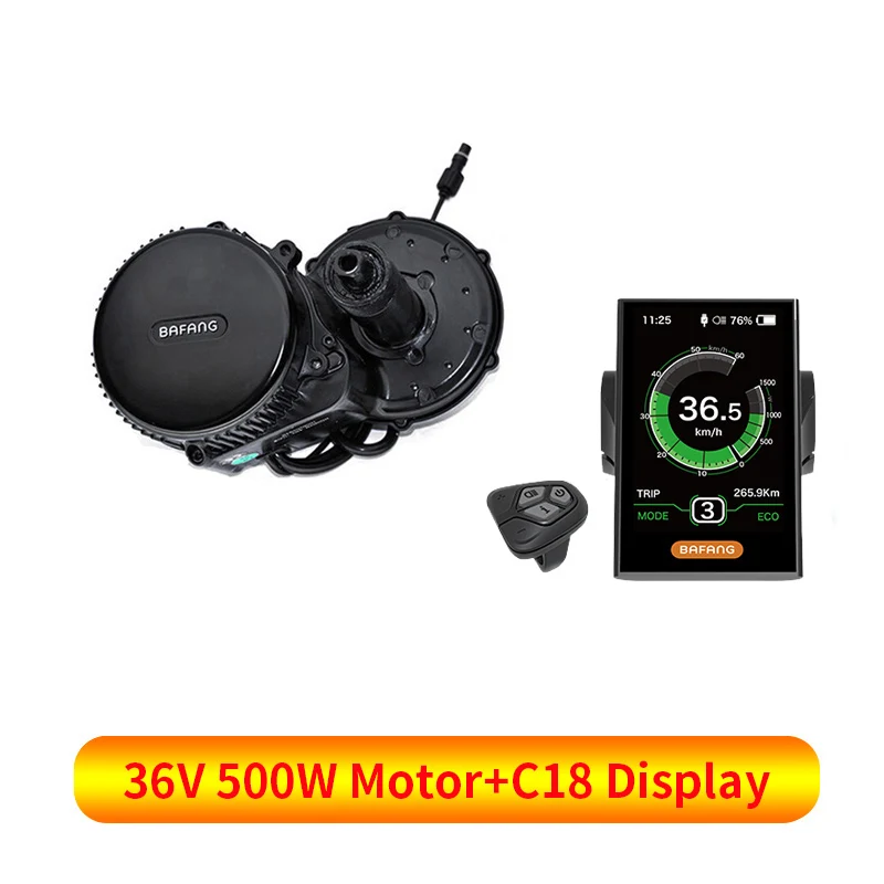 36V500W Bafang BBS02 бесщеточный мотор для электровелосипеда набор для преобразования электровелосипеда с 36V20AH литий-ионным аккумулятором - Цвет: 36V500W Motor C18