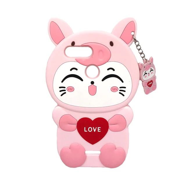 For Xiaomi Redmi 6A Case 3D Silicon Lucky Cat Bear Unicorn Cupcakes Cute Cartoon Soft Phone Cover For Xiaomi Redmi 6 / 6A 5.45