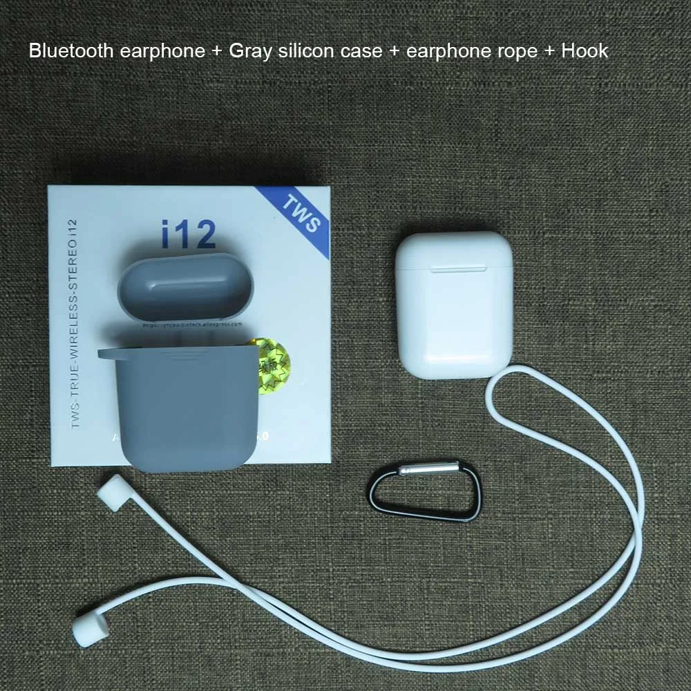 Gray tws i12 TWS i12 i9S Bluetooth наушники беспроводные наушники для Xiaomi Mi Apple Iphone huawei samsung - Цвет: Gray tws i12