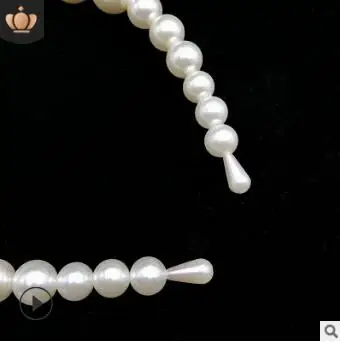 60 шт./Партия DIY Щепка 2 размера Ручной работы Бусины головная повязка подсветка Жемчужная Повязка для волос Инструменты для укладки аксессуар HA883
