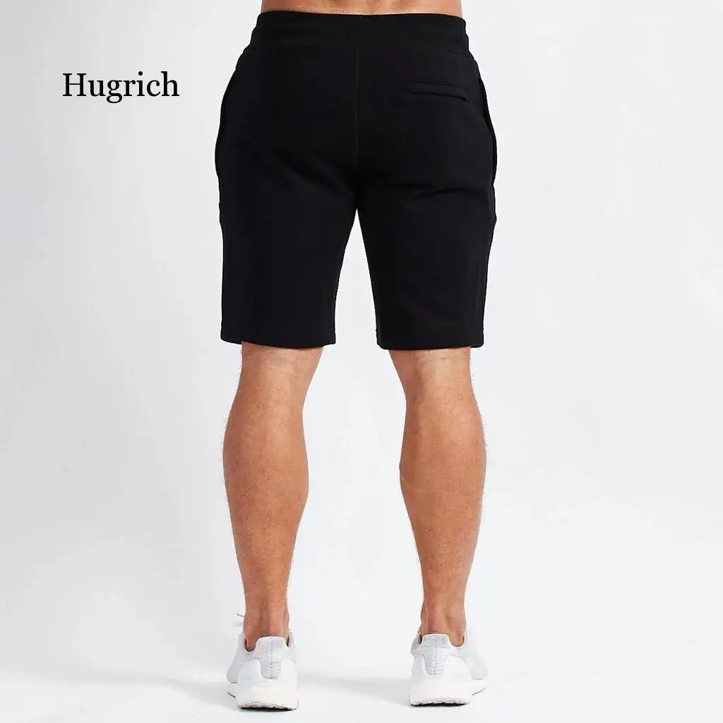 European New Muscle Fitness Shorts Men's Sports Running High Elastic Tights Men's Gym Wear