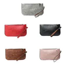 Женский кошелек, Женский Длинный кошелек, женский кожаный кошелек, длинный тройной Кошелек для монет, держатель для карт, денег, клатч, браслет на молнии