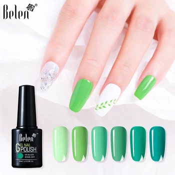 

Belen Turquoise Gel Nail Polish Nail Primer Soak Off Top Base Coat UV LED Gel Polish Nail Art Manicure Semi Permanent Vernis10ML