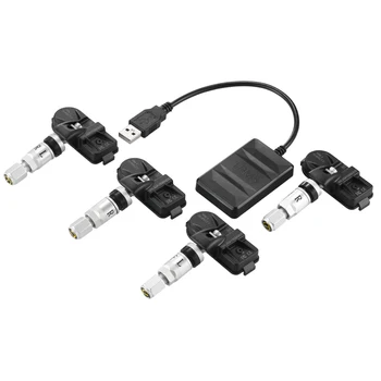 

Zeepin USB TPMS for Android DVD Player Real Time Temperature Tire Pressure Monitoring System with 4 Internal Sensors for 4 Tires