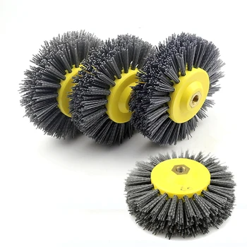 

Retail 1 piece Nylon Abrasive Wire Polishing Brush Wheel for Wood Furniture Stone Antiquing Grinding