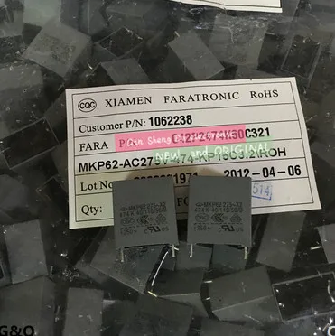 30 шт. конденсатор тонкой пленки MKP62 0 47 мкФ 474M 275V X2 P:15 мм | Электронные компоненты и