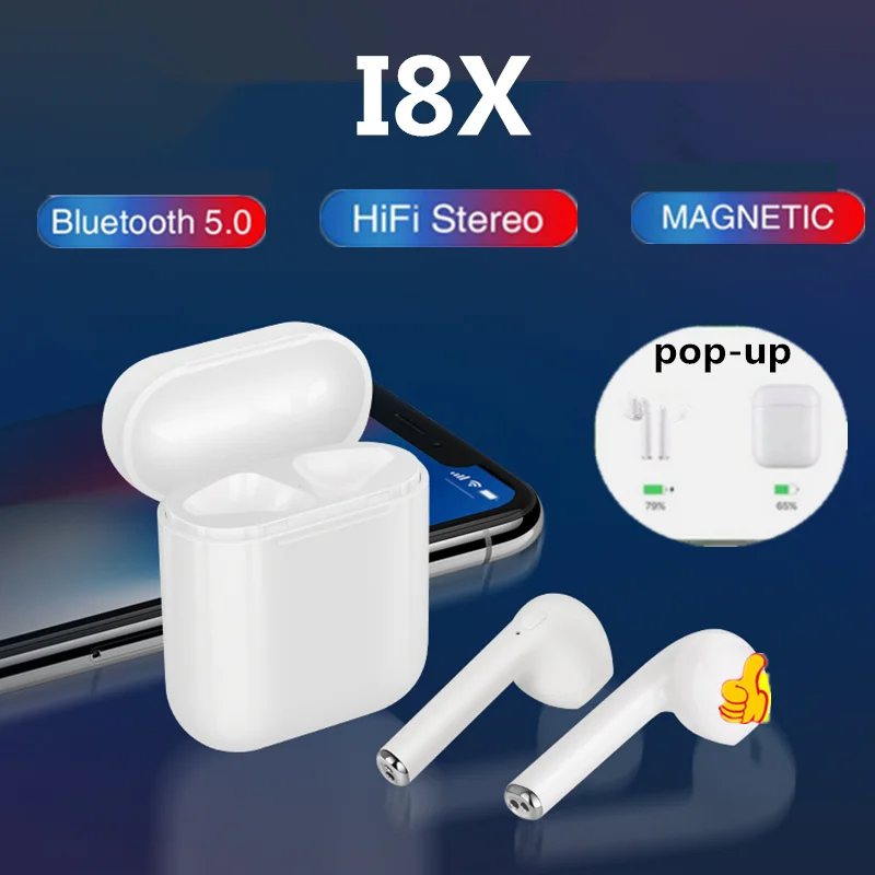 

I8X TWS Mini Bluetooth Earphone Wireless Earphones With Charging Box Auriculares Kulaklik Auricular PK i10 i9s i12 i500 i9000