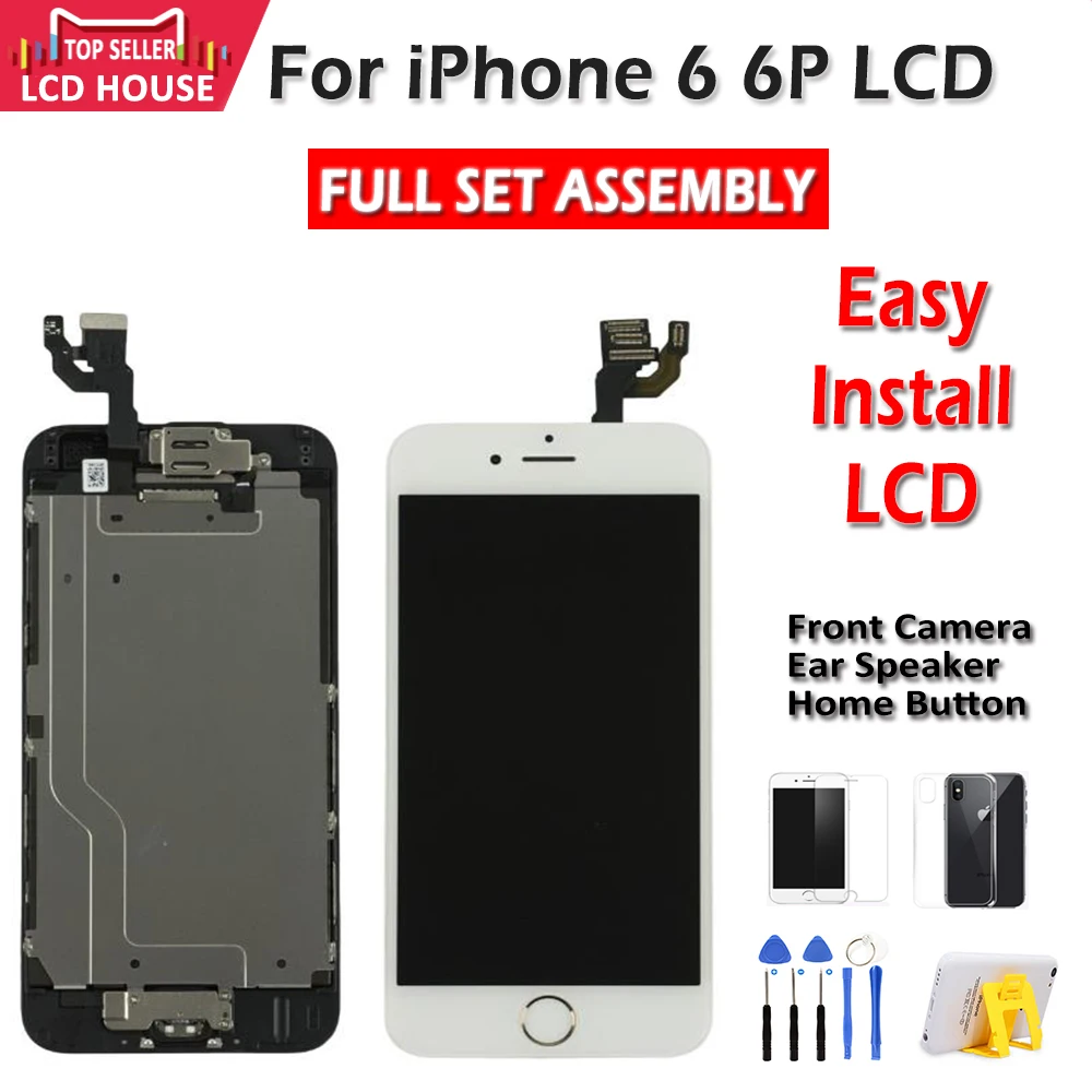 Сменный сенсорный ЖК-экран класса AAA для iPhone 6G 6 Plus полный комплект P | Мобильные