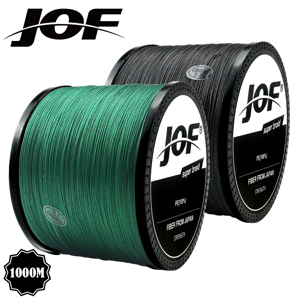 

JOF Braid Fishing line 300M 500M 1000M 4 Strands Multifilament Fishing Wire Carp Fishing 10-82lb