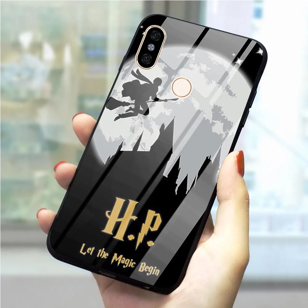 

Deer Owl Hallow Tempered Glass Phone Cover for Xiaomi Mi 8 Lite Case Mi A1 A2 8 9 F1 Note 5 6 7 Pro Redmi 4X 6A Ultra Thin