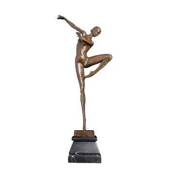 

Abstract casting bronze nude naked lady girl dancing art statue sculpture for sale