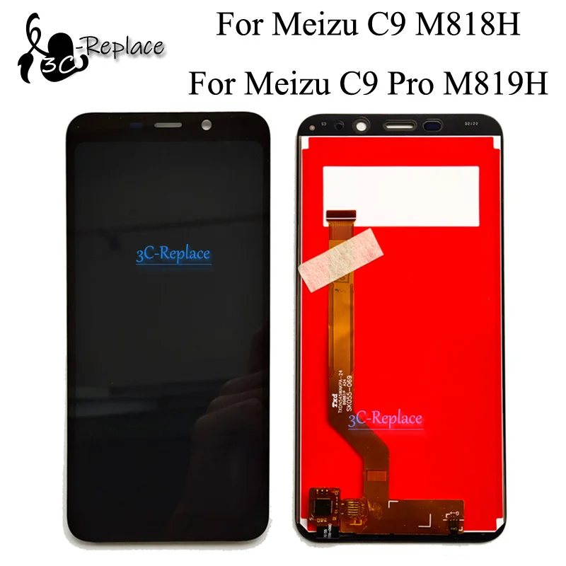 100% тестирование черный 5 4 дюймов для Meizu C9 M818H M818Q / Pro M819H ЖК-дисплей Дисплей