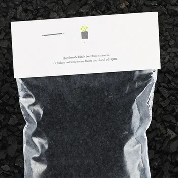 

1Pc Bamboo Charcoal Flower Pot Cylindrical Green Plant Pot Succulent Holder Flower Container for Home Store Decor (Black)