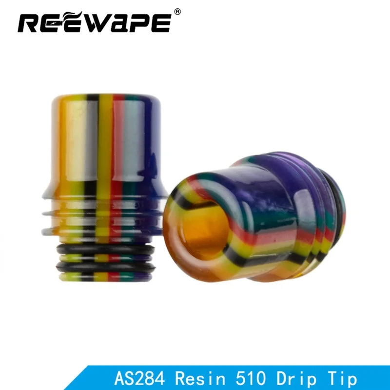 Reewape Смола 510 капельного наконечника Радуга мундштук для rda vape аксессуар