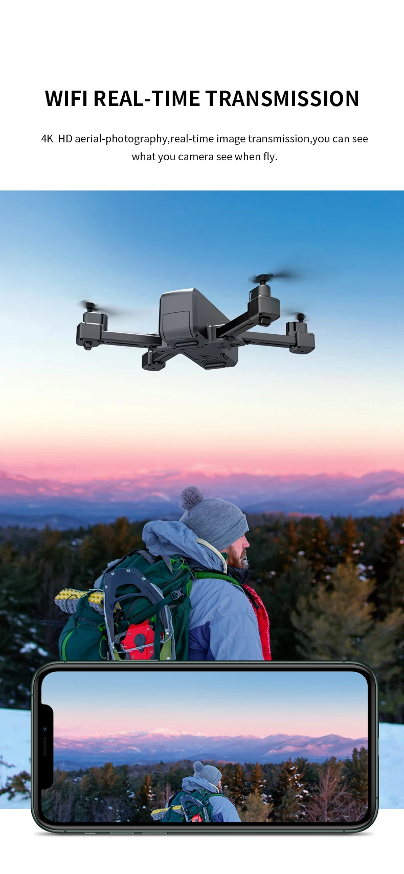 Профессиональный Дрон с регулировкой 4K HD с двойной камерой WiFi FPV Follow Me Drone RTF 16 МП камера RC Квадрокоптер вертолет