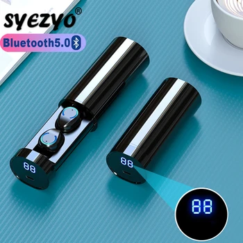 

Wireless Earphones Bluetooth Headphones F9-6 TWS LED Digital Display Mini Gaming Headset Sports Earbuds Works On All Smartphones