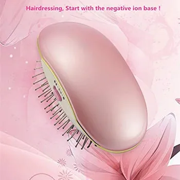 

Portable Electric Massage Comb Lonic Hair Straightening Brush Mini Hair Brush Comb Massage Professional Hair Styling Tools