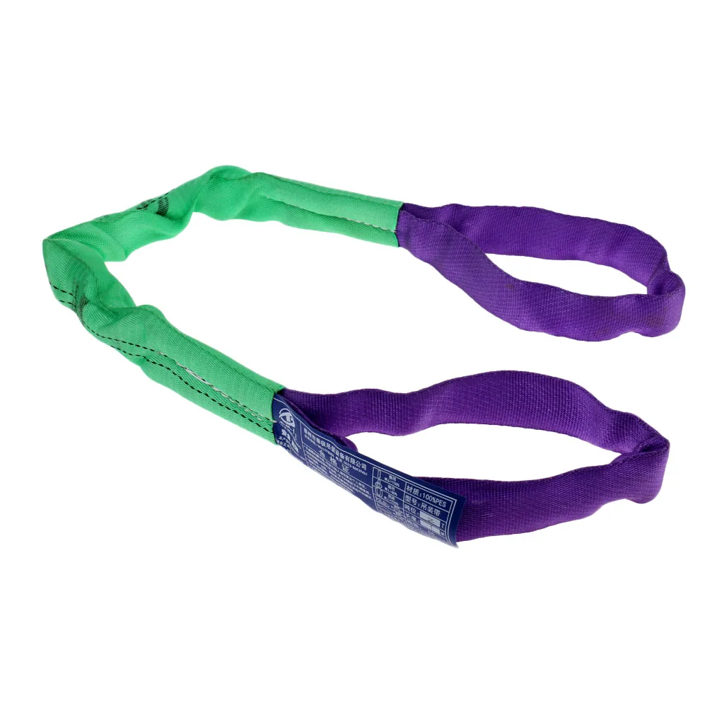 2 inch 3.3 ft Tow Strap Winch Lift Sling SUV Jeep Snatch Recovery Strap 4400 lbs Breaking Strength