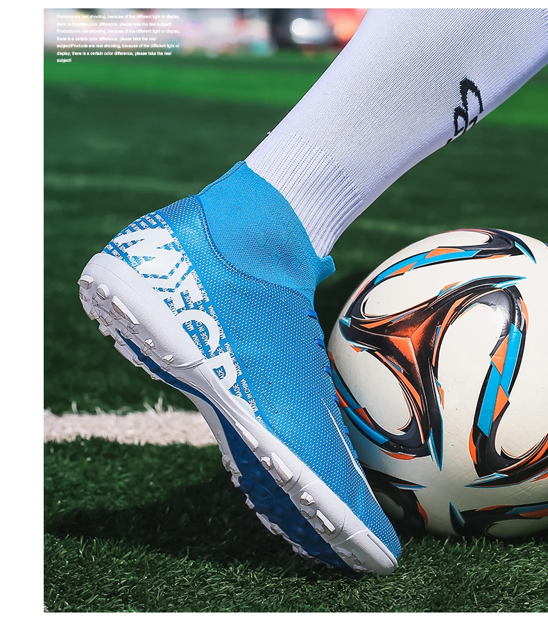 Мужские футбольные бутсы, спортивный для футбола, обувь, новые кожаные бутсы для футбола с высоким голенищем
