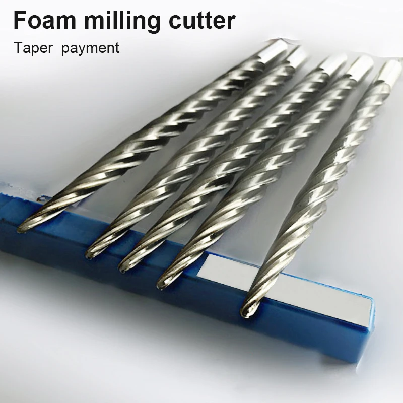 Foam Milling Cutter Eps Eva Taper Ball Head 12mm Carving Bits Cnc Mill Tools For Milling Foam 3d