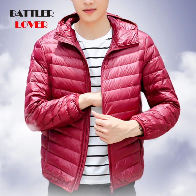 2019 Winter Fashion Brand Ultralight Duck Down Jacket Men