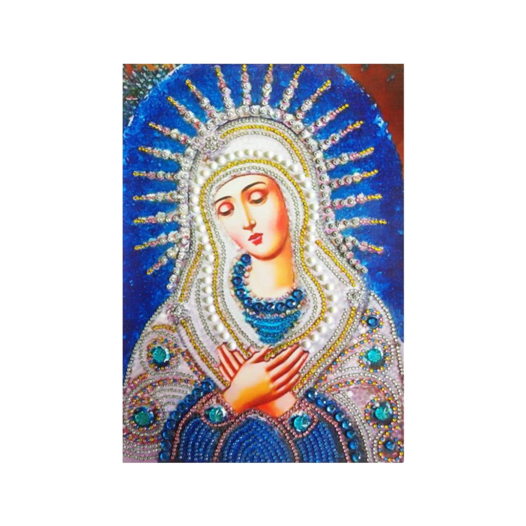 2 Set Special Shaped Religion Diamond Painting DIY 5D Partial Drill Crystal Cross Stitch Kits
