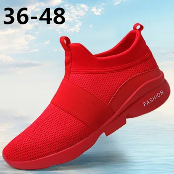 

Mens Sneakers 2020 Fashion Sport Shoes Soft Men Loafers Light Gym Shoes Breathe Comfortable Lover Casual Running Shoes 36-48