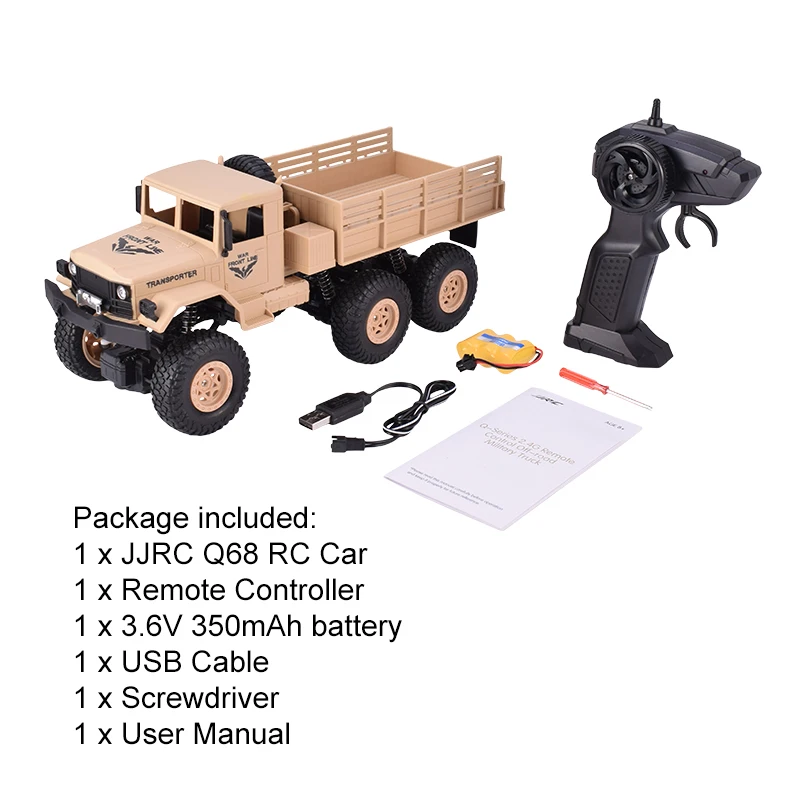 JJRC Q69 1/18 2,4G 4CH 6WD RC автомобиль 130 матовый Радиоуправляемый автомобиль внедорожный военный грузовик автомобиль RTR модель игрушки для мальчиков зеленый/желтый
