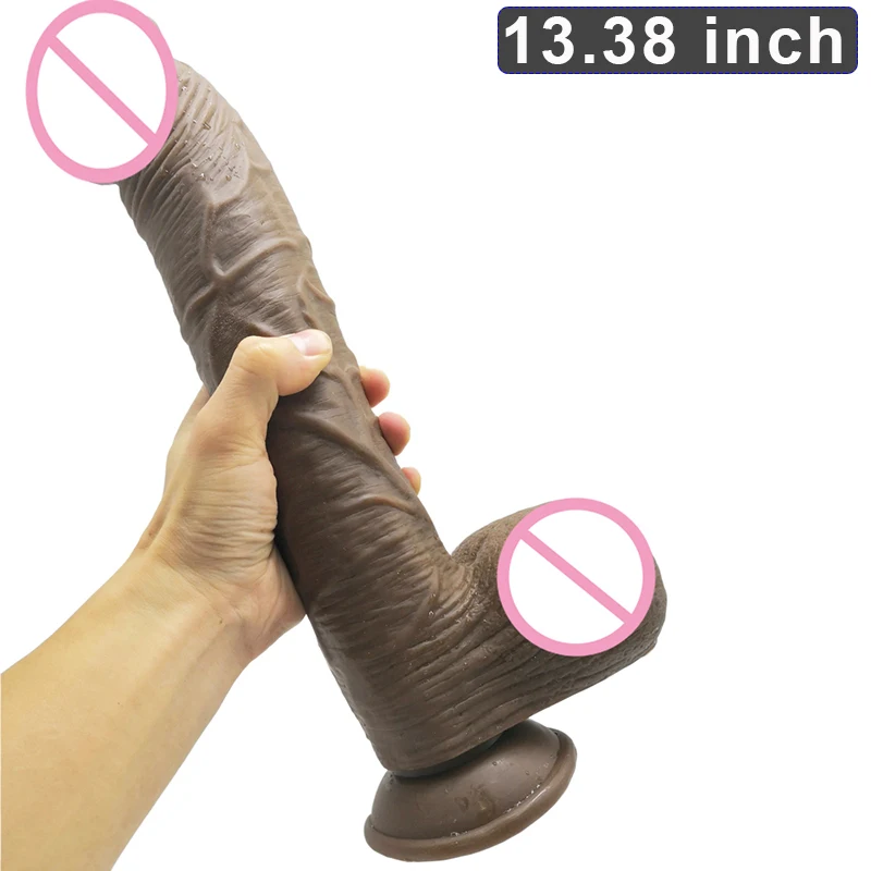 Thick Realistic Dildo Artificial Dick Female Masturbator Big Huge with Suction Cup Adult Erotic Sex Toys Women Massager | Красота и