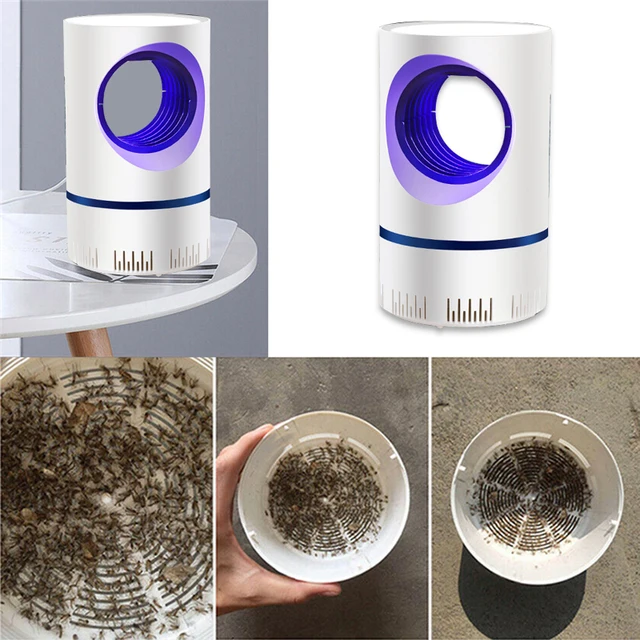 Nyári Elektromos Beltéri Szúnyogkiló Usb Power Rovar Szúnyoggyilkos Uv Fény Led Szúnyog Nem Mérgező No Zapper Szívóventilátor - Image 5