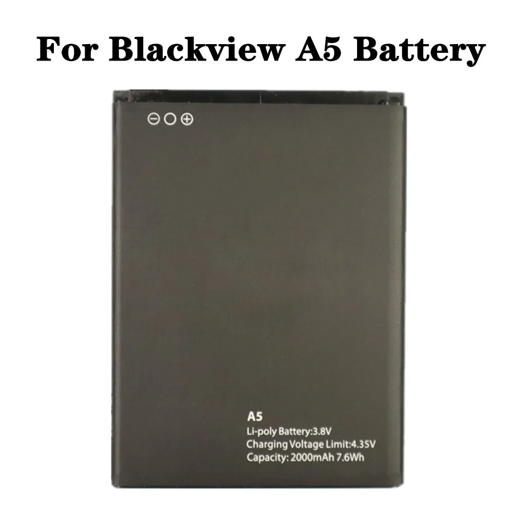 Для Blackview A5 аккумулятор 2000 мАч резервная батарея новые сменные батареи для