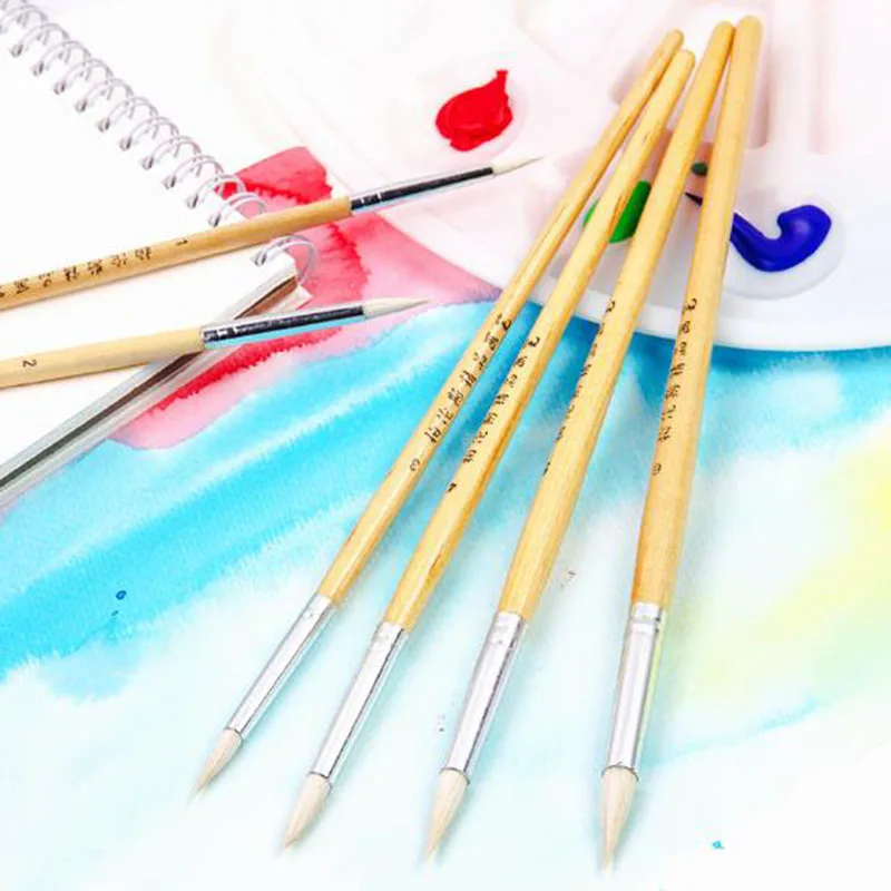 Акварельная Кисть ручка крючок линия акриловая масляная краска гуашь набор кистей для рисования начинающих ручная краска принадлежности