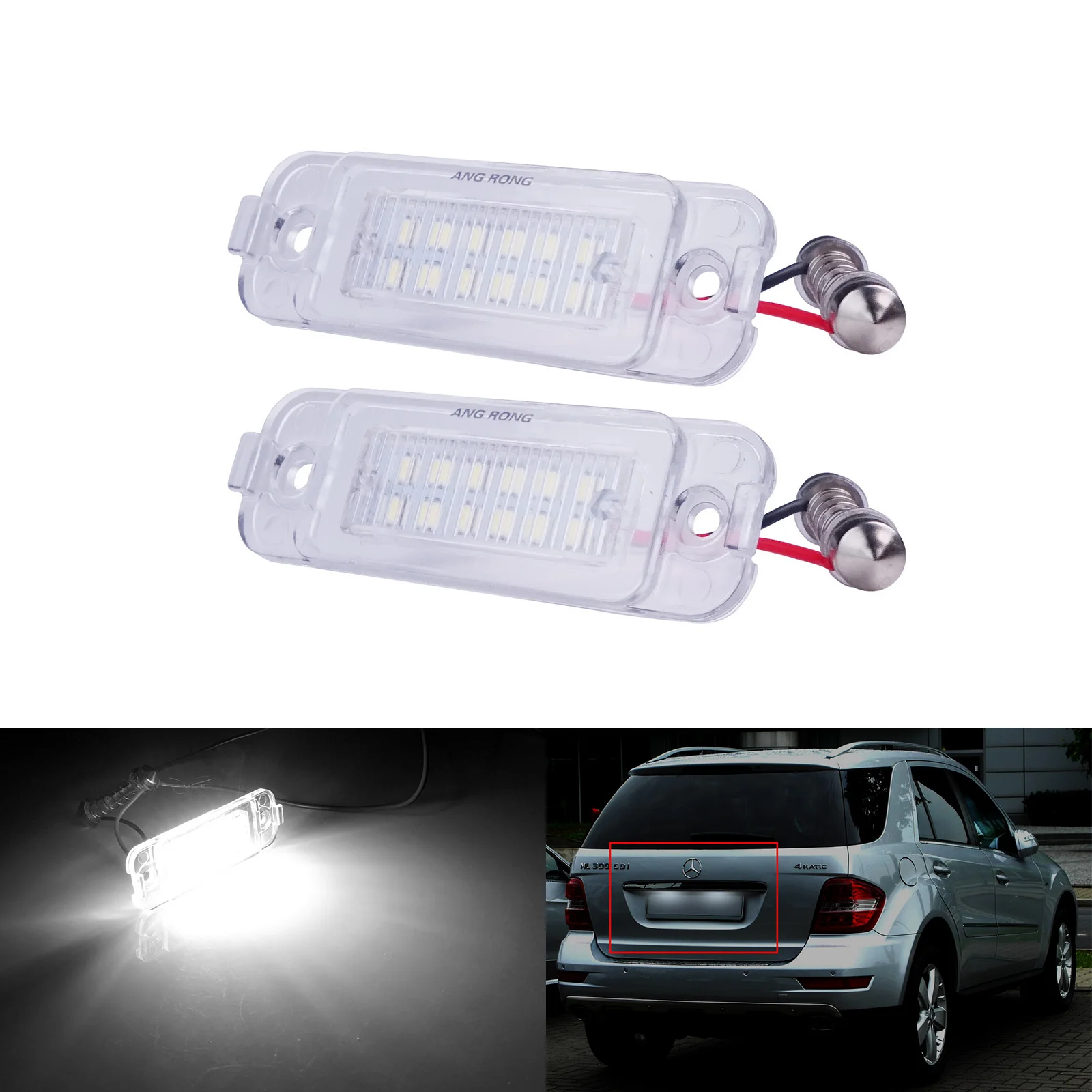 

2x Canbus светодиодный номерной знак свет для Mercedes Benz ML W163 LCI 2001-2005