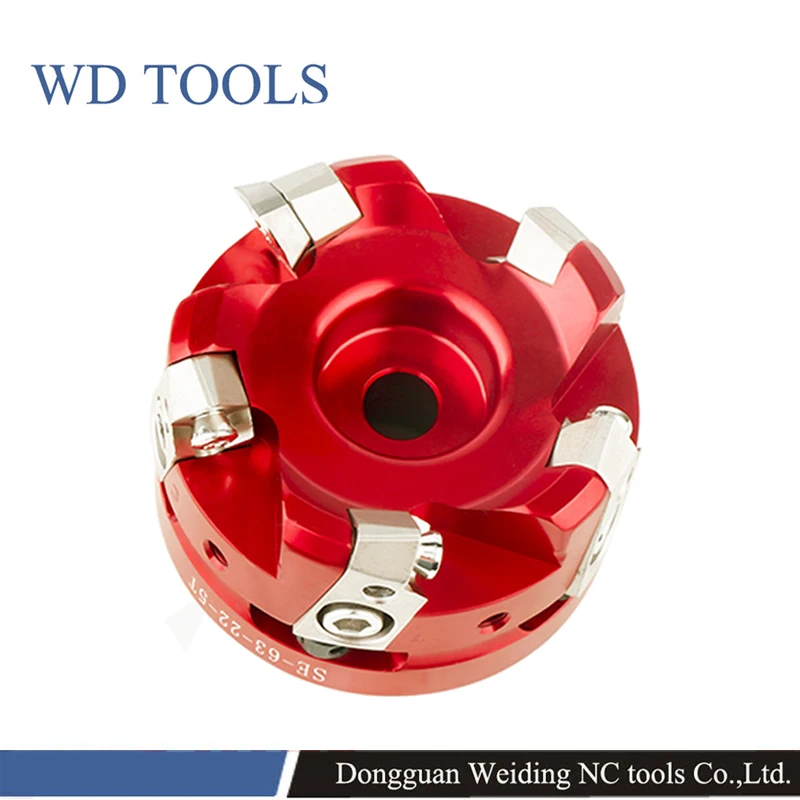 Adjustable light aluminum alloy cutter head KM45 or 400R good quality 80 100 125 face mill milling cutter cnc milling tools