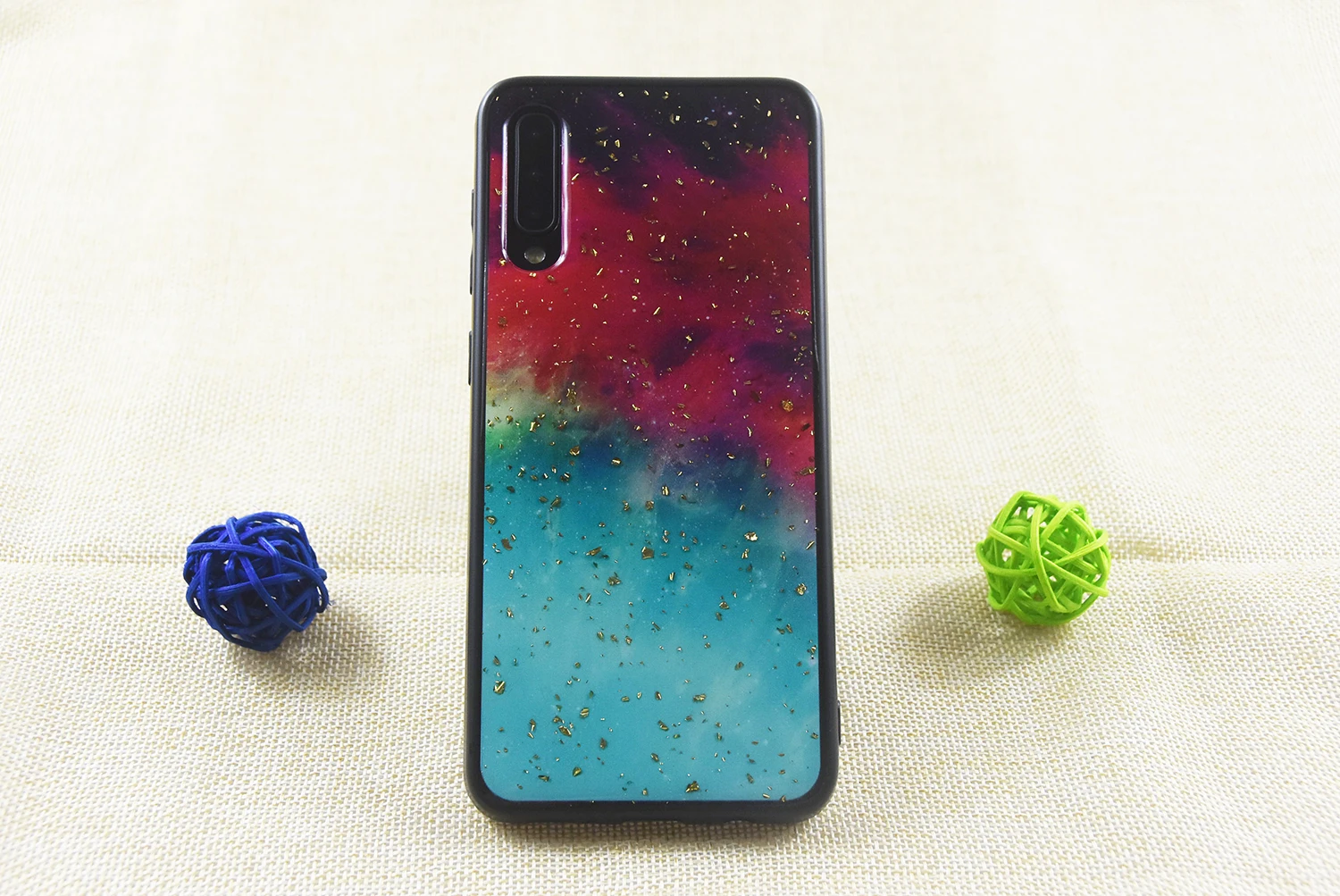 Чехол накладка из эпоксидной смолы в виде сетки для Samsung A50 чехол искусственной