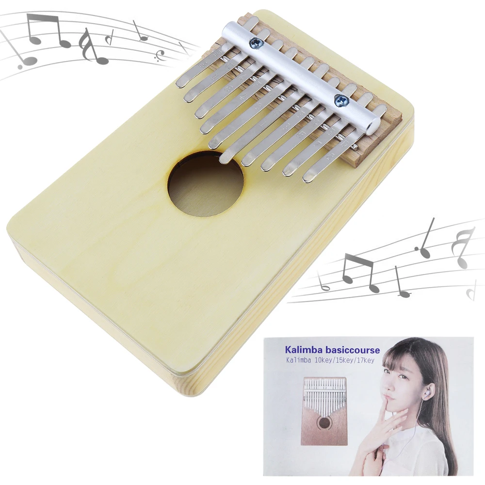 10 ключей детские игрушки Kalimba Mbira Likembe Sanza Пальчиковый рояль светильник в виде сосны