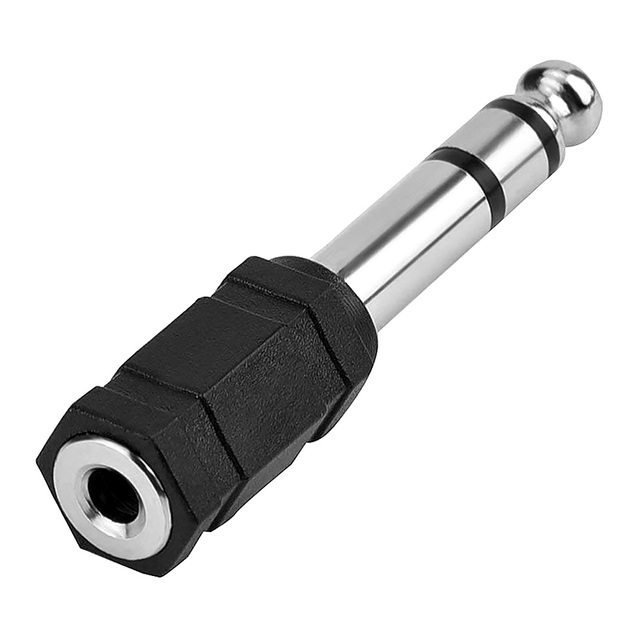 Stereo Audio Male To 2 Female Headphone/Mic Splitter Cable Adapter Plug 6.5mm Male To 3.5mm Female Headphone Adapter