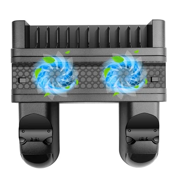 

PS4/Slim/Pro Dual Controller Charger Console Cooling Stand Charging Station LED