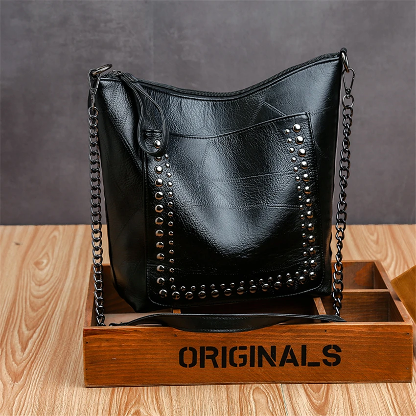 rivet chain bag