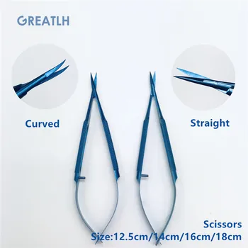 

titanium alloy Scissors ophthalmic needle holder tweezer forceps microsurgical instruments eye tools