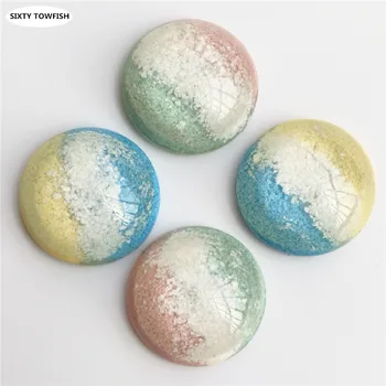 

100 pcs Round Resin charms beads Diameter 25mm 2 Colors Cabochon Domes Flat back diy for jewelry making charm Pendant E2055